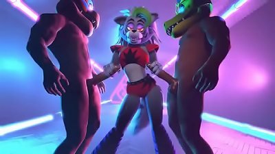 Roxanne hairy man handjobs Freddy and monty