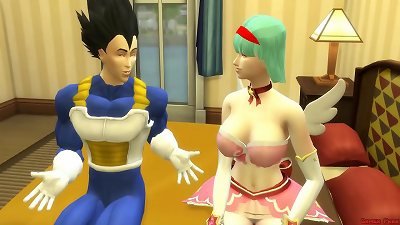 Beautiful Bulma, the wife of Vegeta, enjoys hard sex in this Dragon Ball hentai.