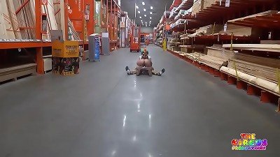 Clown gets rod blown in The Home Depot