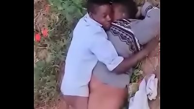 Outdoor sex in South Africa with an elderly couple