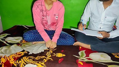 The tuition teacher punished Ritika for having sex. fucked college girl Ritika fiercely.