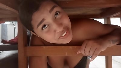 pent up under the table god and now who can defend me