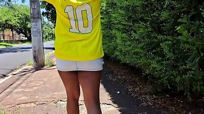 my wife fights with me brazil lost so i went to plow drool's arse in the forest