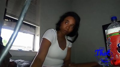 wonderful dark-hued fledgling wooly Harris - Cowgirl and doggie-style