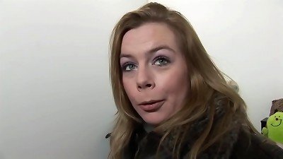buxomy dutch ash-blonde ravages in porno audition