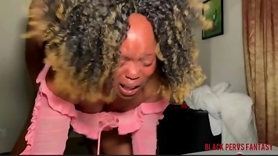 horny bitch soaking the sheets with pee and squirt as she gets wedged by bbc