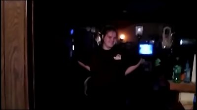 The white floozie canâ€™t keep her legs together, gets fucked in the kitchen