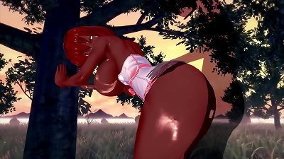3d anime | fat funbags | massive booty | cum