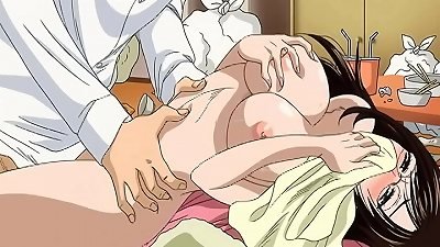 young new employee struggles to indulge the busty president's sexual fetish