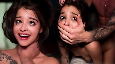 Kaya Finch enjoys rough sex as he manipulates her internal organs