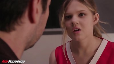 new Sensations - blonde teenager Cheerleader Went pecker naughty (Coco Lovelock)