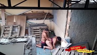 Having sex with my sister-in-law outside on the balcony - al fresco intimacy...