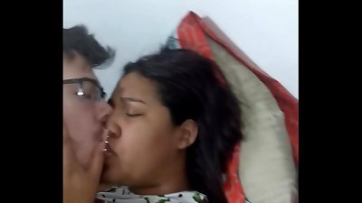 steamy brunette Spanish teenager with big saggy globes and a fat culo plumbed by her stepbrother with a giant white spunk-pump teen from fresh York united States pov full HD video