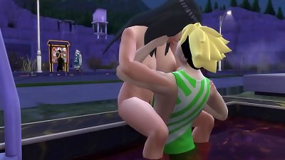 Boruto porn Cap 2 Boruto went to the pool with hinata to help her swim hinata seduces her own son-in-law gives him oral hook-up she finishes up plumbing him in and out of the pool