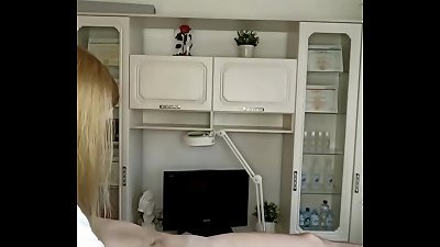 Depilation of a strange dude with a dedication belt