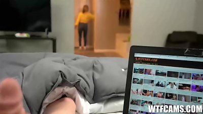 big-chested Stepmom Quinn Waters Caught Her Stepson Fapping