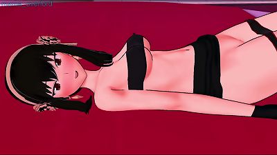 Yor Forger in a mission at a love hotel