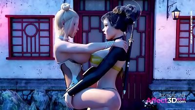 Shanghai Surprise - 3-dimensional Futa animation
