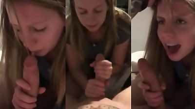 step sis morning deep throat to her step brutha