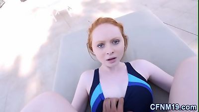 Redhead Cfnm guy ejaculates