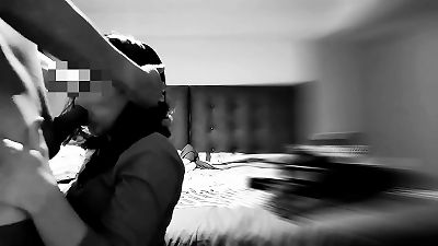 My step brother came home from work and I nail him