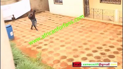 public fuck of tourists in a park in Yaound&eacute; during the African cup of Nations football in Cameroon.  This chick is copiously pounded in public by the tourist in a park