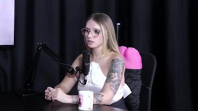 Naty Varga (SHEER/RED) dislikes standing position and is annoyed by slow pace - A man does everything