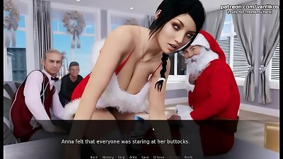 Anna titillating Affection[Christmas Gift] | hot teenage college college girl with a stunning gigantic ass and enormous fun bags pulverizes at Christmas with two older man teachers for better grades | My sexiest gameplay moments