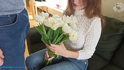 Gave her flowers and stopped being cherry anymore, creampied teen after fuckfest with oral pleasure ProgrammersWife