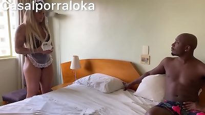 The wife was caught with the maid in a compromising situation