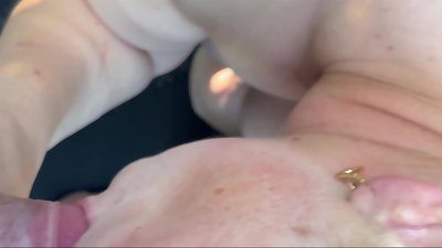 fell asleep stroking in the car, for silence blowjob, penetrate and cumshot on the donk