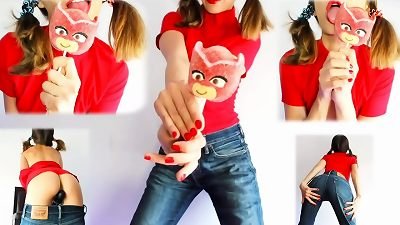 naughty Playful student teases deep-throating stroking and cum