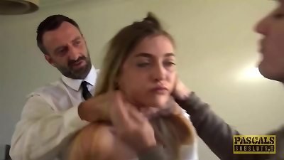 PASCALSSUBSLUTS - Rhiannon Ryder Dicked Deep in bdsm 3way
