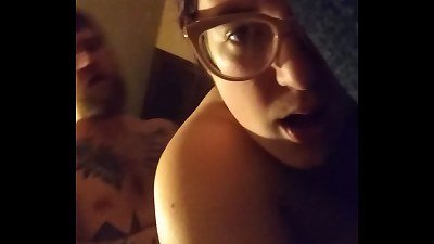 Having fun with chubby wife