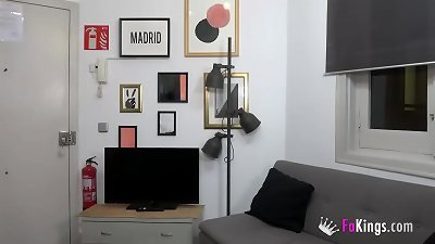 19yo babe with a JEALOUS boyfriend makes her first pornography casting