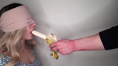 A game of taste. My hottest friend tricked into deep throating my pecker and gulping jizm