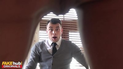 FAKEhub - insane Step mother seduces college stud step sonny in front of new hubby and lures him to tub hump having multiple climaxes on his diminutive man-meat