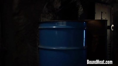 Lesbian slaves naked in bondage, submissive and obedient.