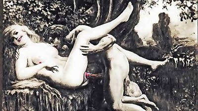 The old school way of drawing erotic scenes