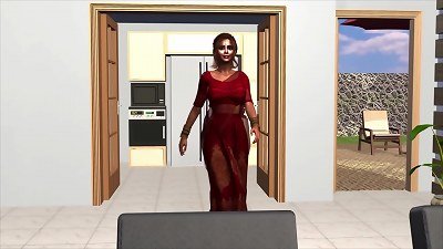 Desi bhabhi's wild sex with 3 idiots