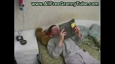 Mother and son in the kitchen