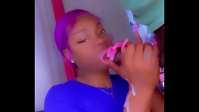 Step sister only eats 11 inch BBC and cums