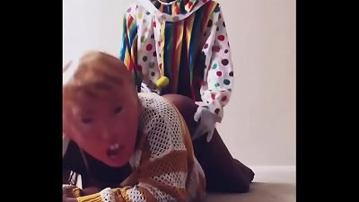 A clown engages in a one-time encounter with the leader