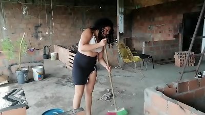 I blackmail my employee to gobble my elderly twat