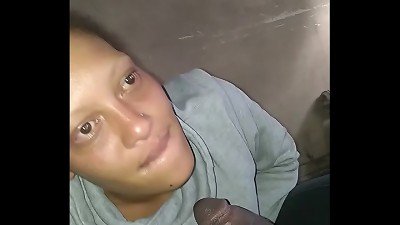 African man with a black dick with a coloured girl