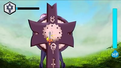 M's tantalizing undressing duel in Click Click Battle: PornPlay Hentai Game Ep.1