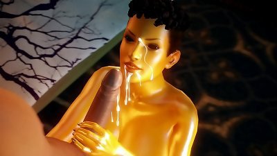 Getting my spunk-pump gargled by a stunning Ghost