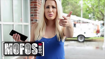 super-cute blond (Mila Marx) bounces On Strangers big pipe For Some additional Cash - MOFOS