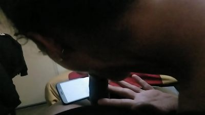 Recording Her Recording Herself gargling My dick