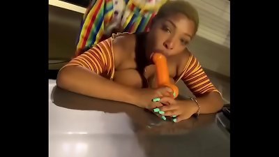 She had two spears at once